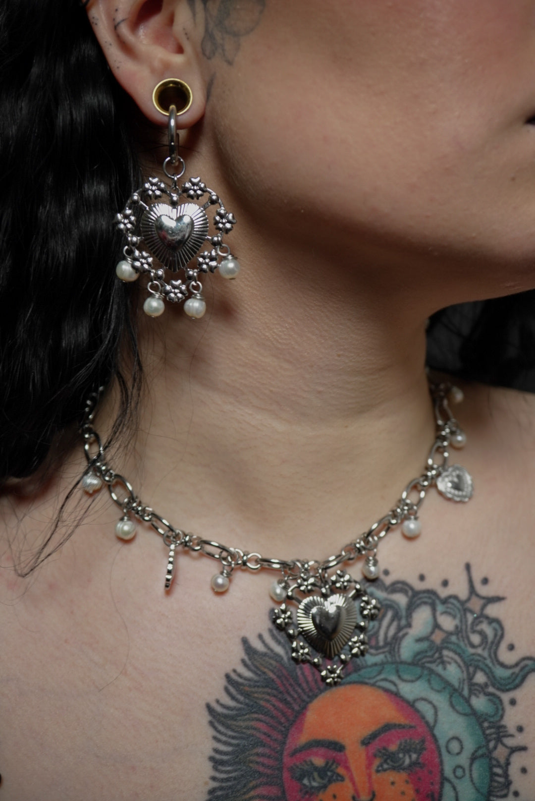 Collier « Angelic’s love » • Perles d’eau douce • Valentine’s collection • Argenté
