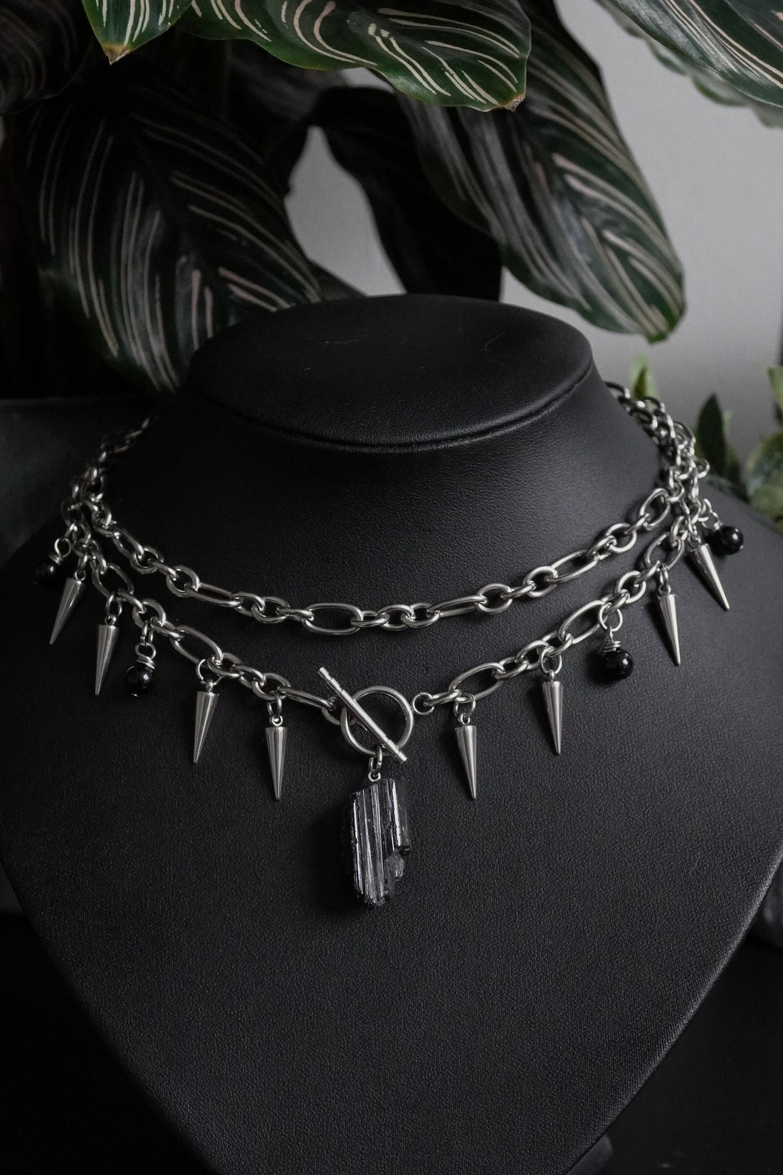 Collier « Morrigan » • Tourmaline noire • Silver