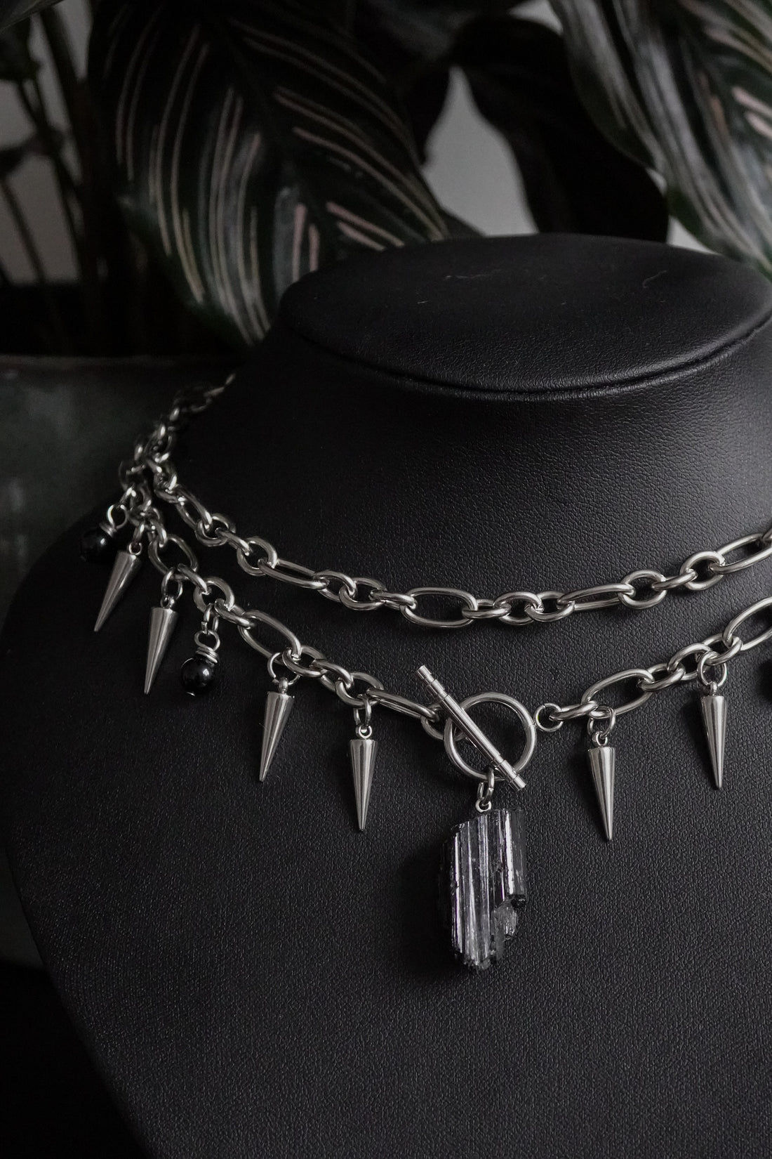 Collier « Morrigan » • Tourmaline noire • Silver