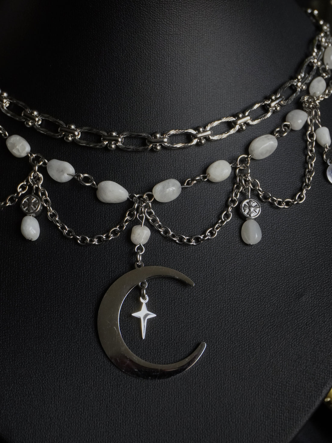 Collier « Luna » 🌑 • Pierre de lune