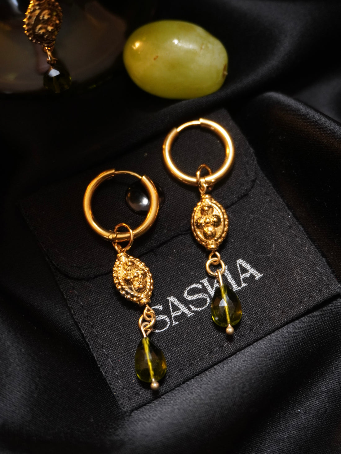 Parure « Titiana » • Péridot • Doré